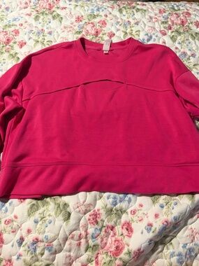 90 Degree by Reflex Soft Hot Pink Pullover